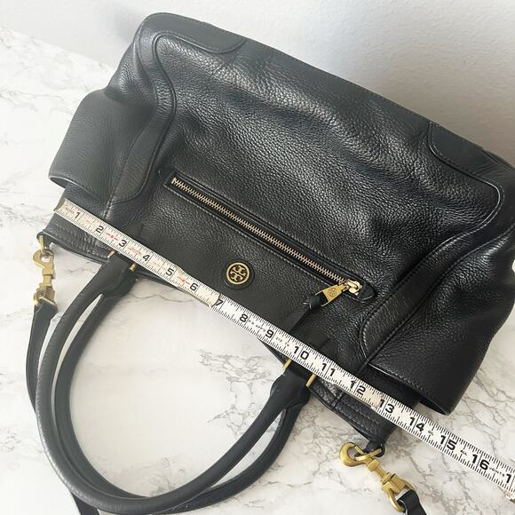 Tory Burch Pebbled Leather Frances Satchel - Picture 14 of 15